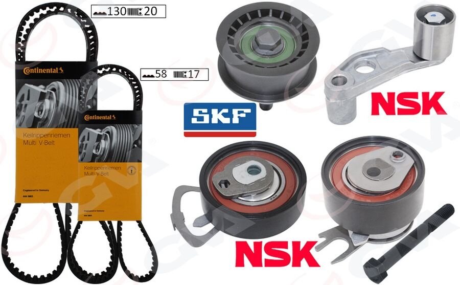 TRİGER SETİ 130x20 POLO-CORDOBA-GOLF4-FABIA-BORA 1.4-1.6 16V BCB-BBY-BUD-BBZ-BKY-AHW-AJV-AZD-CGGB 036198119A-036198119C-036198119E
