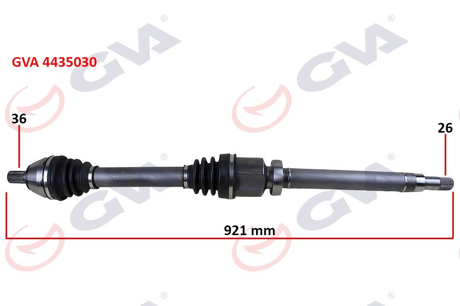 ÖN AKS KOMPLE SAĞ FORD FOCUS II 1.6TDCİ 04-11 -CMAX 1.6TDCİ 07-11 -VOLVO S40 II 04>12 S40 II 544 05>12 V50 545 05>12 1.6D-1.8-2.0D 26X36X921MM 3M513B436DAF-3M513B436DAH-1493007