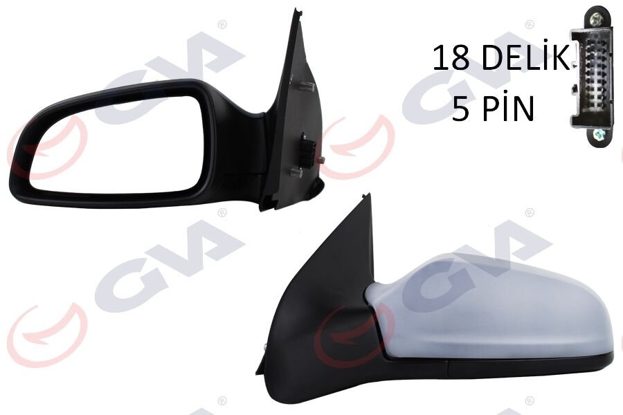 DIŞ DİKİZ AYNASI SOL ASTRA H 04> ELEKTRİKLİ ISITMALI ASTARLI ASFERİK 5 FİŞ VM-968EHPAL 13312982 6428274-6428917-6428786