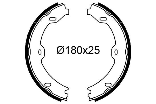 FREN BALATASI ARKA PARK FRENI MERCEDES C219 W211 S211 W212 R230  A2214200520