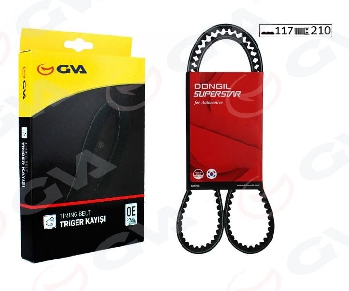 TRİGER KAYIŞI EKSANTRİK KAYIŞI TOYOTA COROLLA 1.6L 4A-FE enjeksiyonlu AE101 AE111 92-00 117x210 1356809020-1356819045-1356819046
