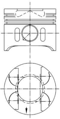 KOL YATAK 0.25mm BMW M30 E32 E34  11241284551