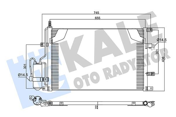 KLİMA RADYATÖRÜ VOLVO S60 I 384 2.0T 00-10 S80 I 184 2.0T 98-06 V70 II 285 2.4 01-07 xC70 I CROSS COUNTRY 295 2.5T xC AWD 02-07 KURUTUCU İLE BRAZING AL-AL 655x436x22 30676602-31101324-8683360
