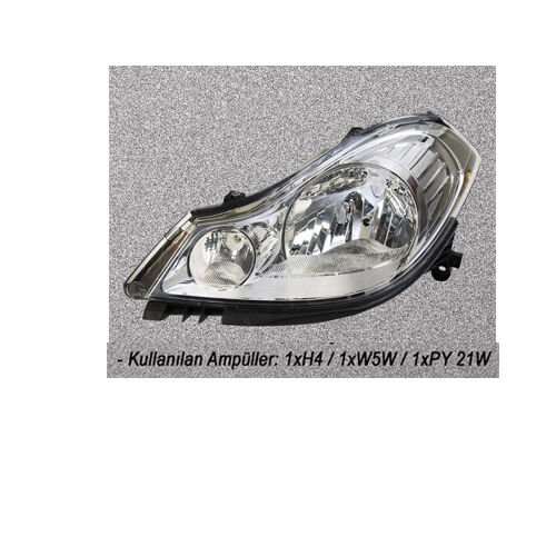 FAR SOL RENAULT SYMBOL II 08> ELEKTRİKLİ MOTORLU H4 7701070630-260606079R