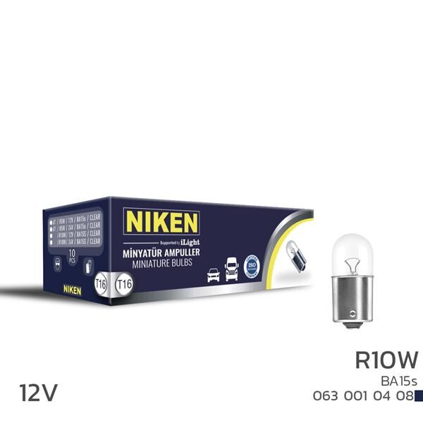NIKEN 12V 67 AMPUL R10W BA15s 10LU UNIVERSAL