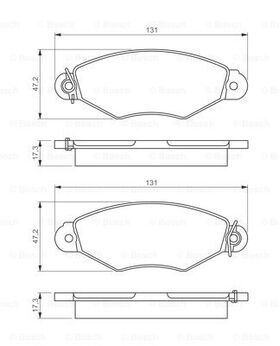 ÖN FREN BALATASI RENAULT KANGOO 97> CLIO SYMBOL I 98> CITRO N XSARA 97>02 PEUGEOT 306 96>01 7701208142-7701205513-4252.05
