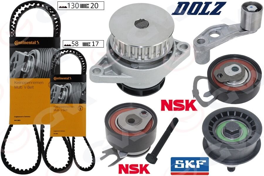 DEVİRDAİMLİ TRİGER SETİ 130x20 GOLF4-BORA 1.6 16V BCB-AZD 036198119A-036198119C-036198119E