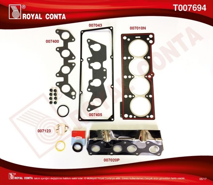 EGZOZ MANİFOLD CONTASI R9-R11-R19-R21 CLIO I-II KANGOO-MEGANE I-TRAFIC 1.7 F2N 1.9D F8Q 7700854867-7700725397-8933000464