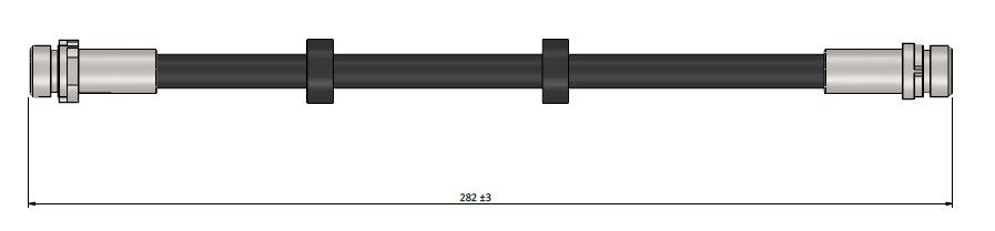 FREN HORTUMU ARKA FORD FIESTA IV 08 > 1554797-1718850-1788439-8V512282AA