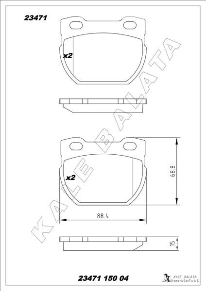 BALATA ARKA DEFENDER 110-2.5 90 TDİ 90-95 SFP000160-SFP000280-STC1601