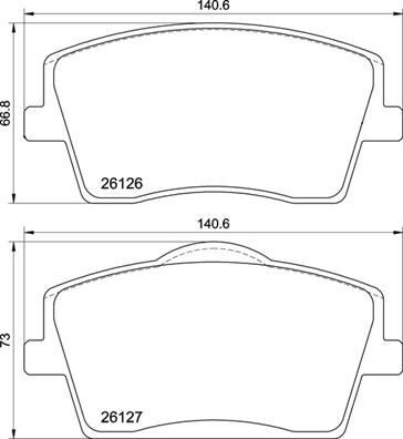 ÖN BALATA VOLVO XC40 1.5T3 2.0D3 D4 T2 T4 T5 HYBİRD 2017 >> 17 JANT 31471407-31471408-32276931