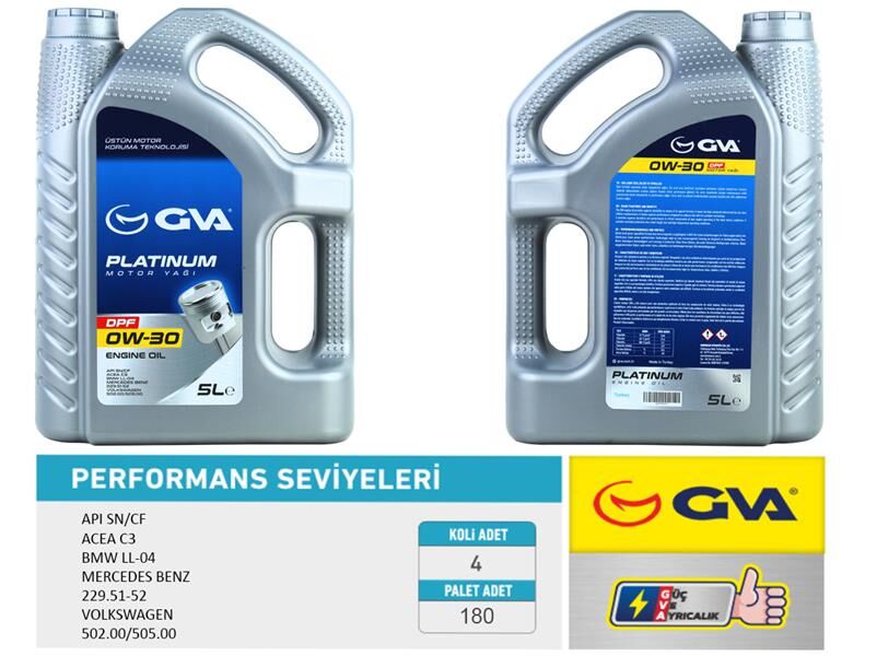 MOTOR YAĞI 0W30 5 LT DPF TAM SENTETİK API SN/ CF PARTİKÜLLÜ 0W30-55177951