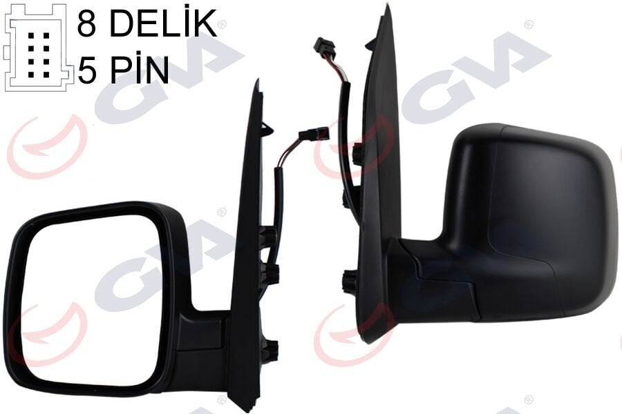 DIS DIKIZ AYNASI SOL FIORINO-BIPPER-NEMO 07ELEKTRIKLI+ISITMALI+SENSORLU+KONVEKS 7 FIS VM-6115EHSR