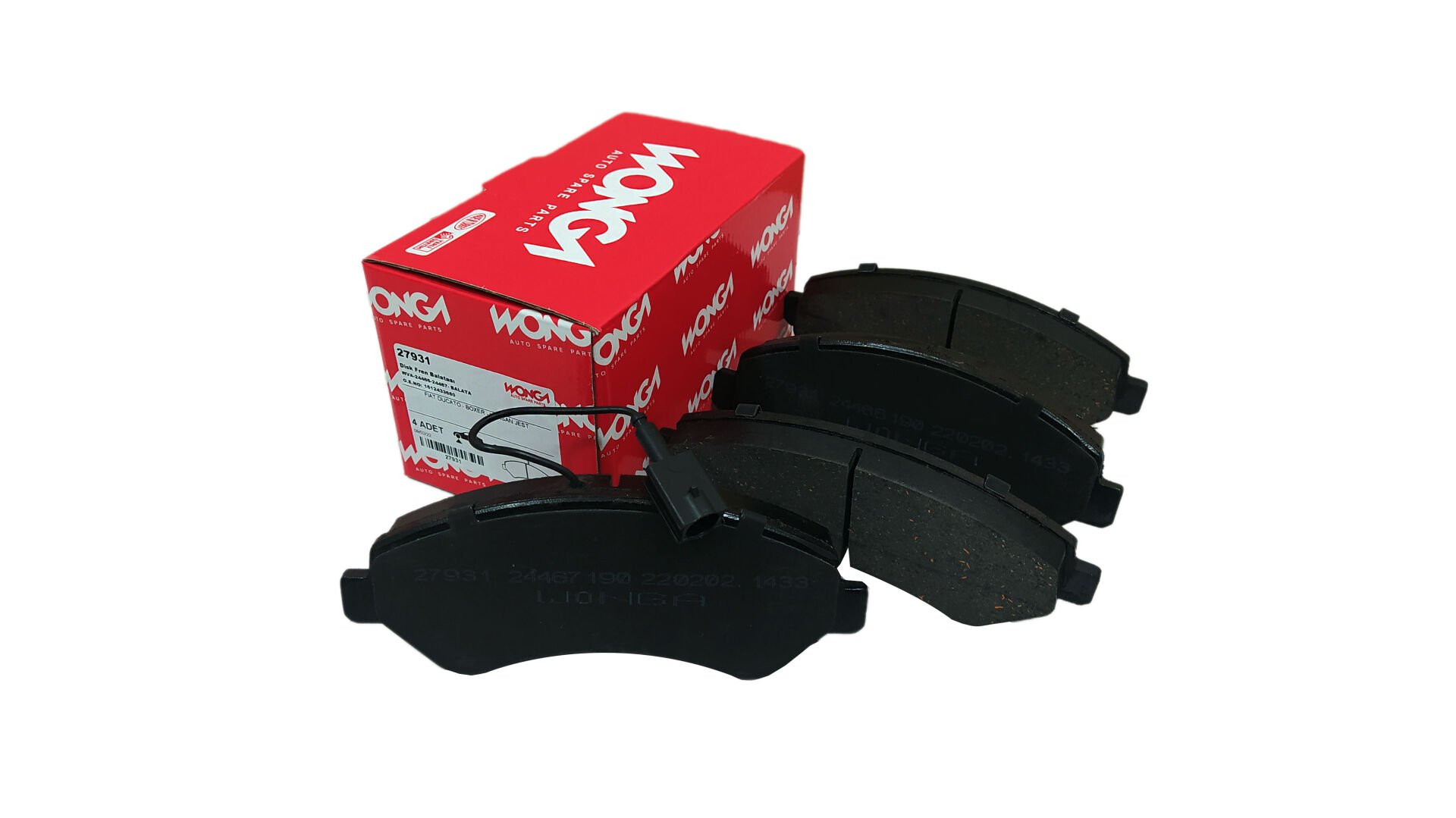 FREN BALATASI ÖN ÇİFT FİŞLİ BOXER 2.2-3.0 HDI DUCATO 2.3MTJ JUMPER 2.2-3.0 HDI 06>11 Sac-Shim-INDIKATOR FİŞ
