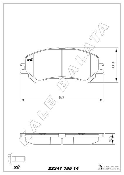 ÖN FREN BALATASI RENAULT MEGANE IV 15> SCENIC IV 16> TALISMAN 15> ESPACE V 15> 1.2TCe 1.3TCe 1.5dCi 1.6dCi 410606124R-7711946205