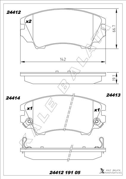 ÖN BALATA OPEL ASTRA J 12 >14 > INSIGNIA 08 >11 > ZAFIRA 11 > SAAB 9.5 10 >17 JANT GDB1783 1605434-95520061-1605317-1680880480
