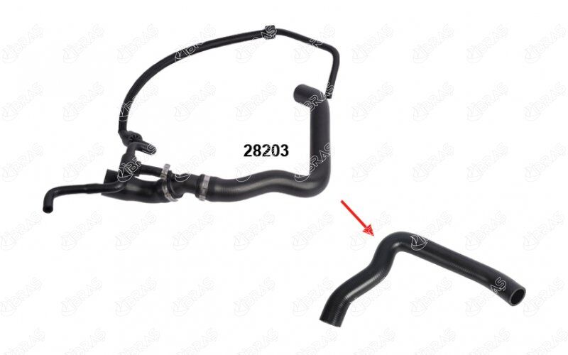 28203 RADYATÖR ÜST HORTUMUNUN -- UZUN KALIN HORTUMU -- VW LT35-VOLT 2.5 N170 - OEM 2D0122101A,2D0122101D