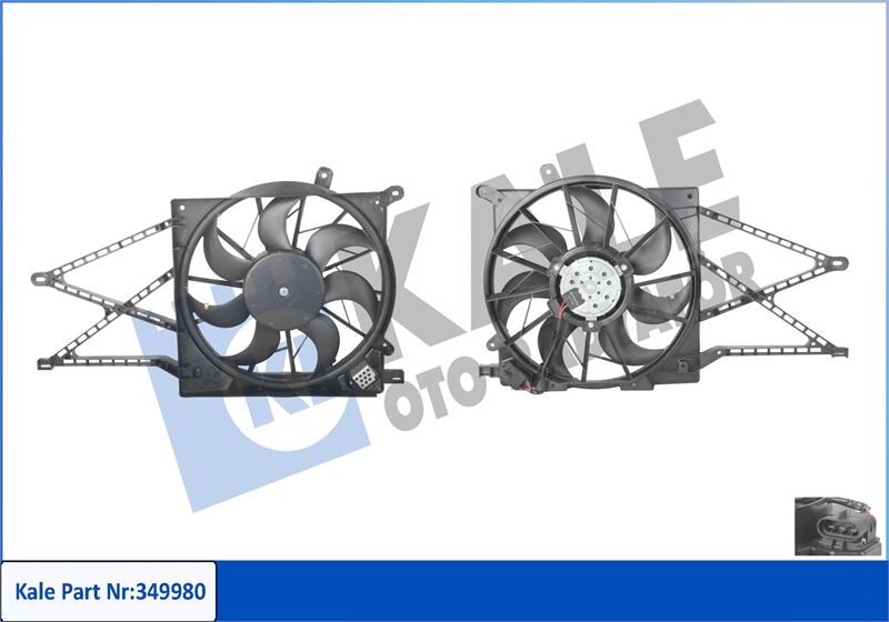 RADYATÖR FAN MOTORU DAVLUMBAZLI ASTRA G 98>ZAFIRA A 1.2/1.4 16V 1.6I 98>  24431825-1341344-90570739-1341299