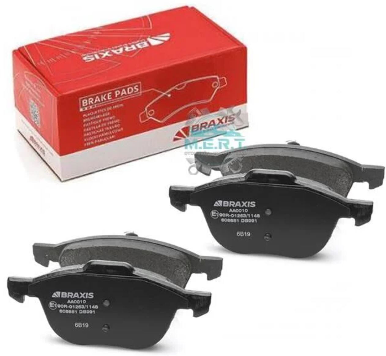 FREN BALATASI ÖN - FORD FOCUS 04>07>14> CMAX 1.6 TDCI 03>07>11>VOLVO S40 04> V50 04> C30-V70-MAZDA 3-5