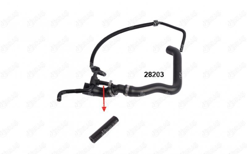 28203 RADYATÖR ÜST HORTUMUNUN -- ARASINDAKİ KÜÇÜK HORTUMU -- VW LT35-VOLT 2.5 N174