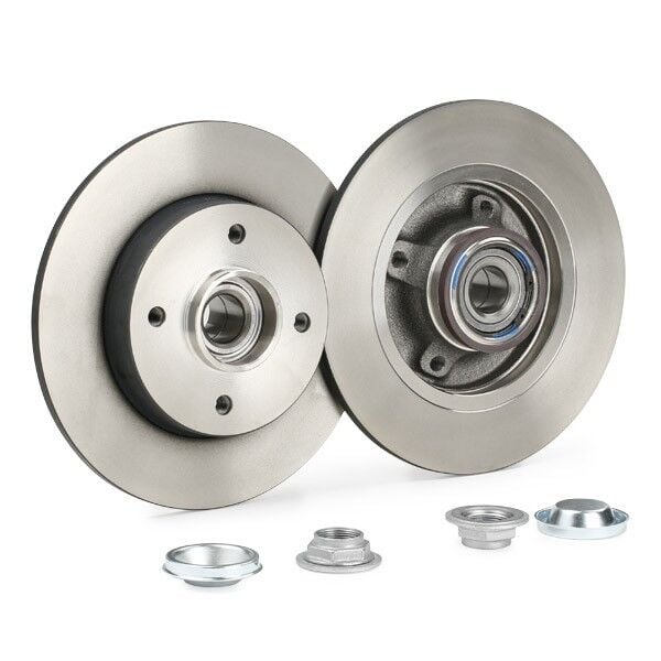 FREN DİSKİ (TAKIM) ARKA RULMANLI PEUGEOT 208 1.4-1.6-1.6HDI 12> 307 1.6-1.4HDI-1.6HDI 00>07 / CITROEN C3 II 1.6 VTI-HDI-1.4HDI 09> C4 1.6-1.6HDI 04>09(249x9x4DL)