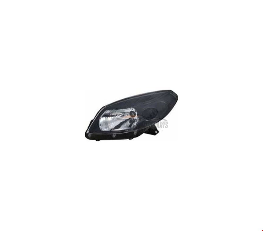 DACİA - ÖN FAR SOL SİYAH SANDERO 2008- - 260602914R