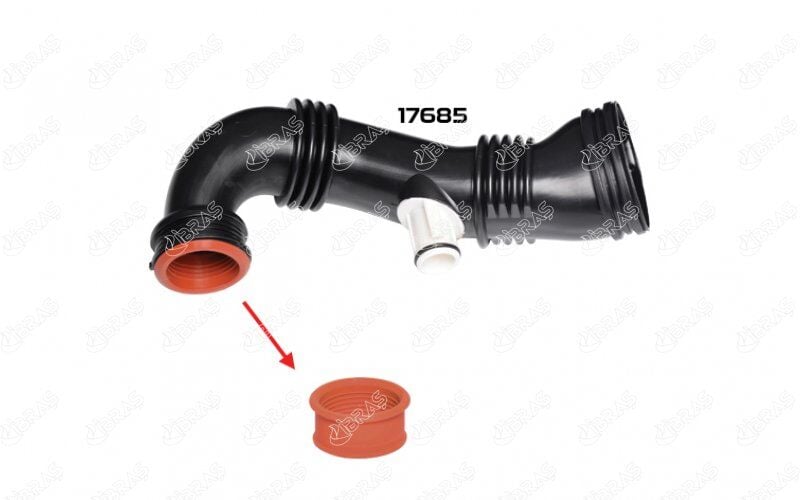 TURBO HORTUM CONTASI PARTNER TEPEE-P107-P206-P207-P307-P308-P1007-EXPERT III-C2-C4-BERLINGO 1.6HDI - OEM 1434.C8,9686311380