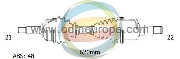 AKS SOL KOMPLE 106 GTI 1.6i (21×22×619) 48T- SAXO - OEM 3272.8Q