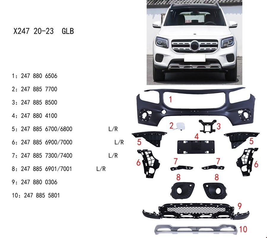 ÖN TAMPON SET ( PANJURSUZ ) GLB X247 2020-