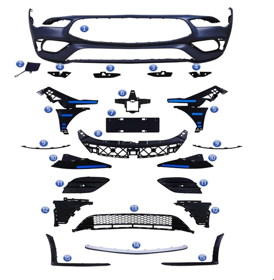 ÖN TAMPON SET ( PANJURSUZ ) AMG W118 2020-