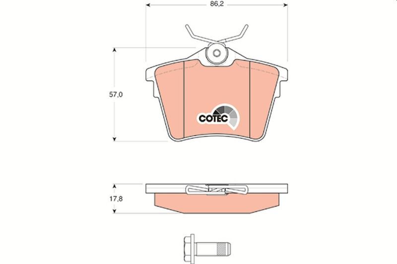 ARKA FREN BALATASI PEUGEOT P407 1.6 HDI 1.8-2.0 04> 607 00> CITROEN C5 08>