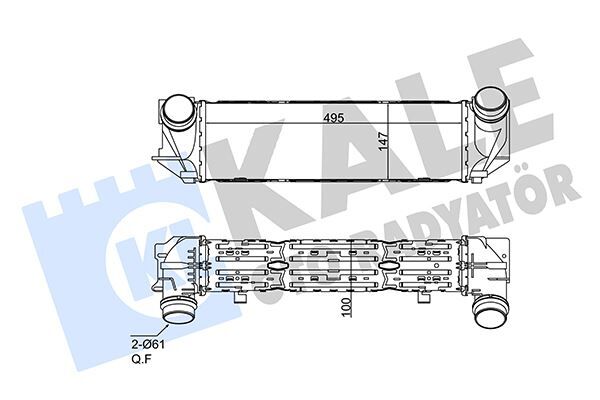 TURBOSARJ RADYATORU BMW N20 F07 F10 F11 F18  17117618768