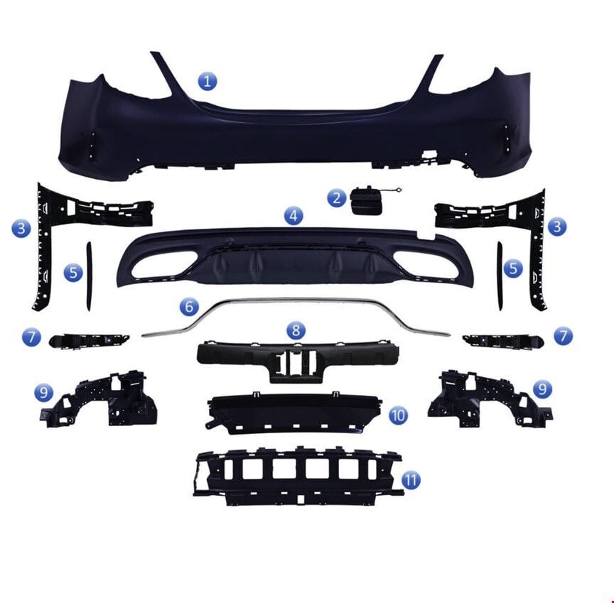 ARKA TAMPON ( KOMPLE AMG DİFÜZÖRLÜ ) W205 2019-