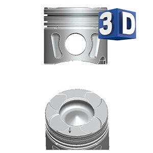 PISTON SEGMAN TKM 69.60 MM STD ASTRA-H ASTRA-J CORSA-D CORSA-E Z13DTH A13DTJ (90 HP) LINEA PUNTO 1.3 MULTIJET (EURO 5) (ADT