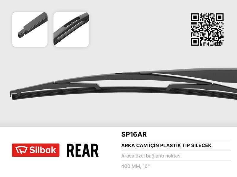 SİLECEK SÜPÜRGESİ 400mm PLASTIK TIP ARKA SANDERO-MICRA-ASTRA G-COMBO-CORSA C-P306-CLIO 98>KNG