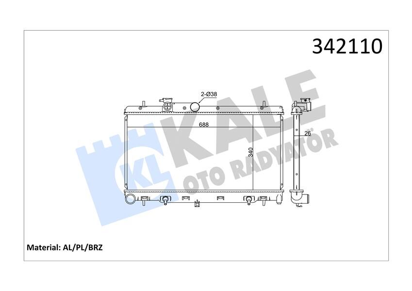 RADYATÖR SUBARU LEGACY IV-OUTBACK AL-PL-BRZ  45111AG000-45111AG001-45111AG010