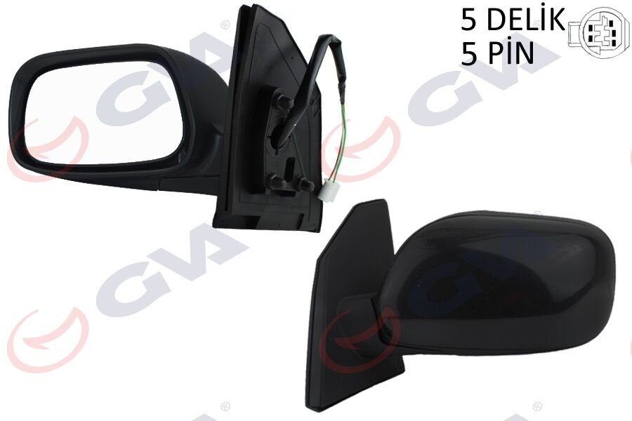 DIŞ DİKİZ AYNASI SOL COROLLA 02> ELEKTRİKLİ ISITMALI KONVEKS 5 FİŞ VM-277EHL
