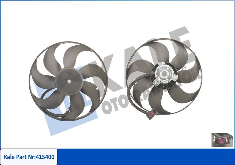 FAN MOTORU GOLF IV-POLO 95-99 -LEON 99-06 TOLEDO II-OCTAVIA 01-06 250-80W-350mm