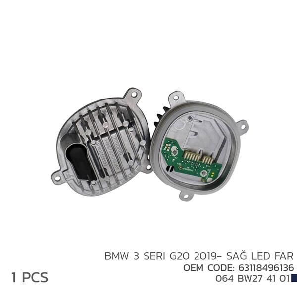 BMW 3 SERI G20 2019- SAĞ LED FAR MODÜL 63118496136  63118496136