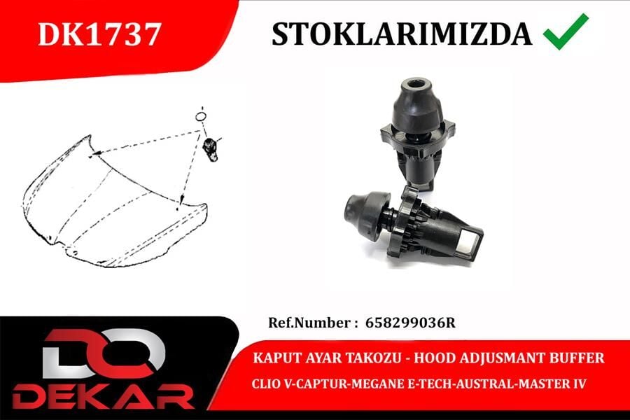 KAPUT AYAR TAKOZU CLIO V-CAPTUR-MEGANE E-TECH-AUSTRAL-MASTER IV  658299036R