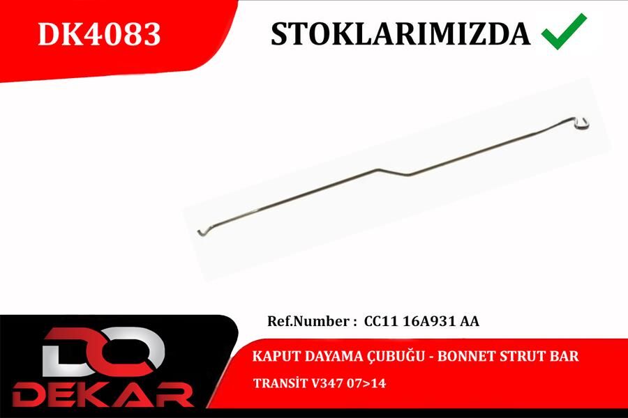 KAPUT DAYAMA ÇUBUĞU TRANSİT V347 07>14  CC1116A931AA