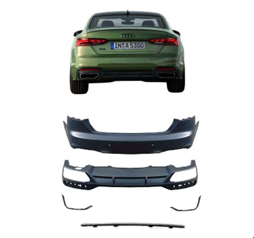 ARKA TAMPON SET S-LİNE (SİYAH DETAY) A5 2020-