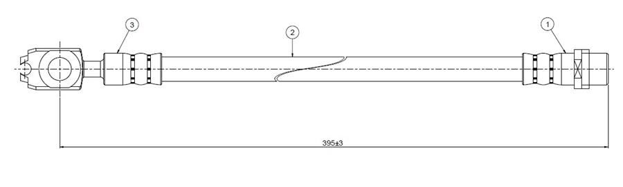 ÖN FREN HORTUMU AROSA 1.0 / 1.4 / 1.4 TDI / 1.7 SDI 98>