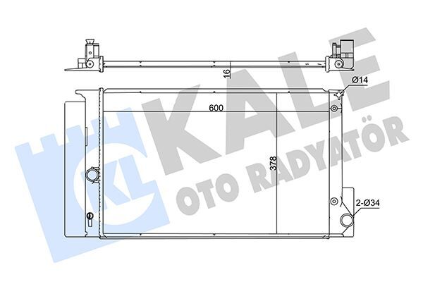RADYATÖR AURIS-COROLLA-VERSO OTOMATİK AL/PL/BRZ 600x378x16  164000D400-164000D470-164000D481