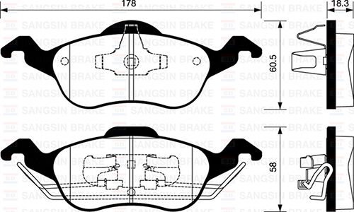 ÖN FREN BALATA FORD FOCUS 1.4L 1.6L 1.8L 2.0L 98-04