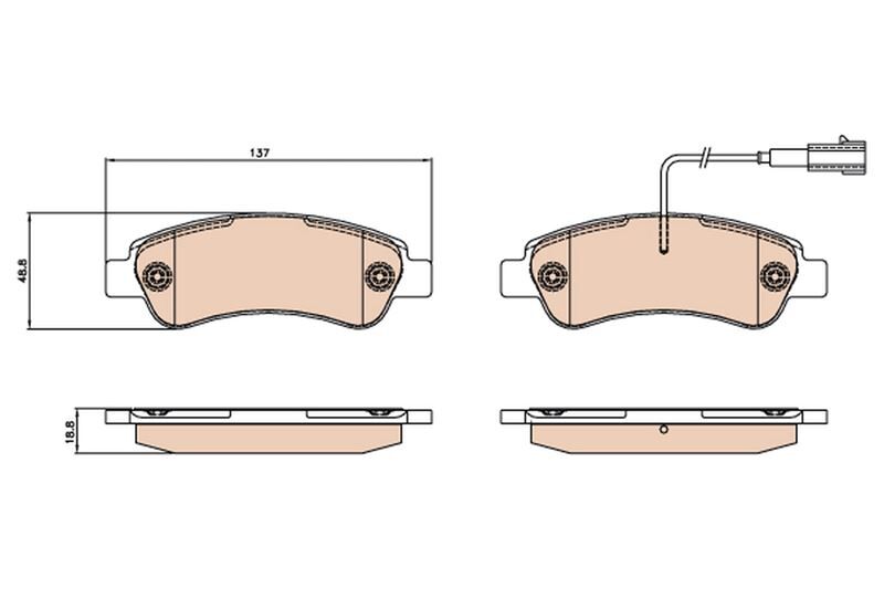ARKA FREN BALATASI FİŞLİ BOXER-JUMPER-DUCATO 06>