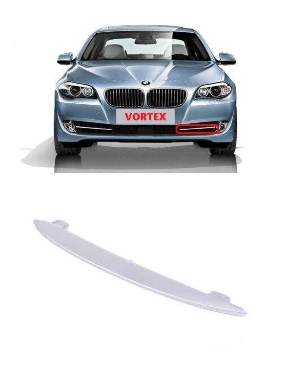 BMW - ÖN TAMPON IZGARA ÇITASI SOL (GÜMÜŞ GRİ) F10 2010- - 51117231859