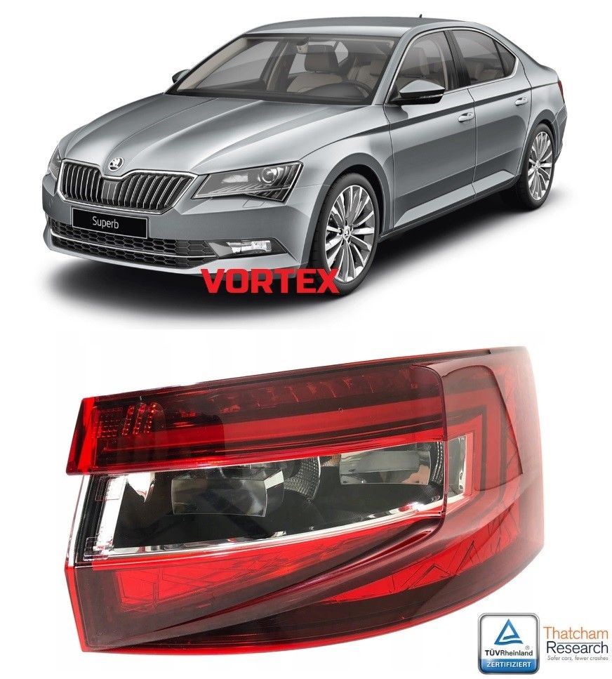 SKODA - ARKA STOP LAMBASI SOL (LEDLİ) SUPERB 2015- - 3V5945207