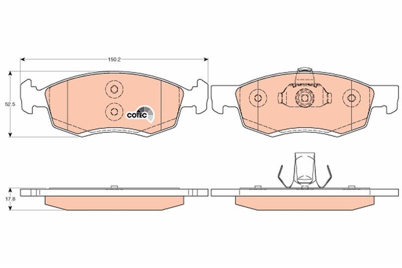 FREN BALATASI ARKA MERCEDES CITAN W415 12 . RENAULT KANGOO II 09  A4154210410-440604876R