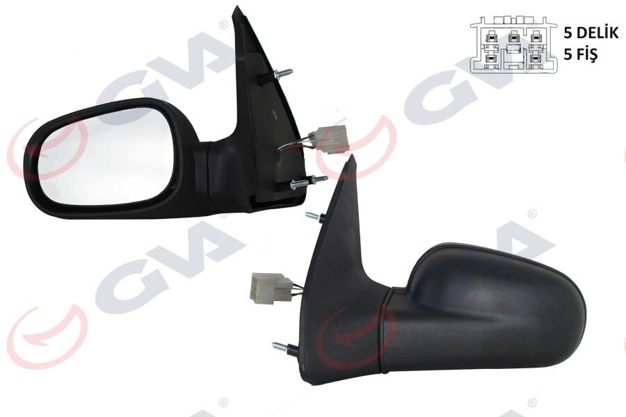 DIŞ DİKİZ AYNASI SOL COROLLA 08> ELEKTRİKLİ ISITMALI KATLANIR SİNYALLİ ASTARLI KONVEKS 7 FİŞ VM-6263EBL